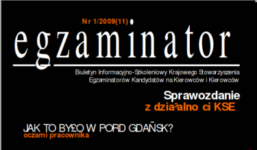 Egzaminator nr 1/2009
